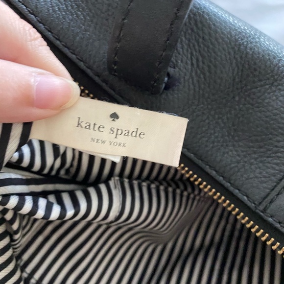🎀Kate Spade Bow Shaped Bottom Large Bag 100% Leather - Picture 6 of 8